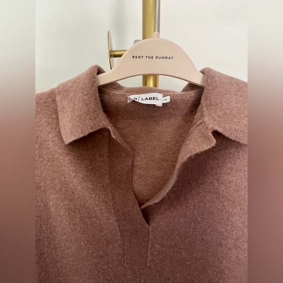 R Label The Reset Cashmere Sweater - Blush - Sz XS - Picture 5 of 7